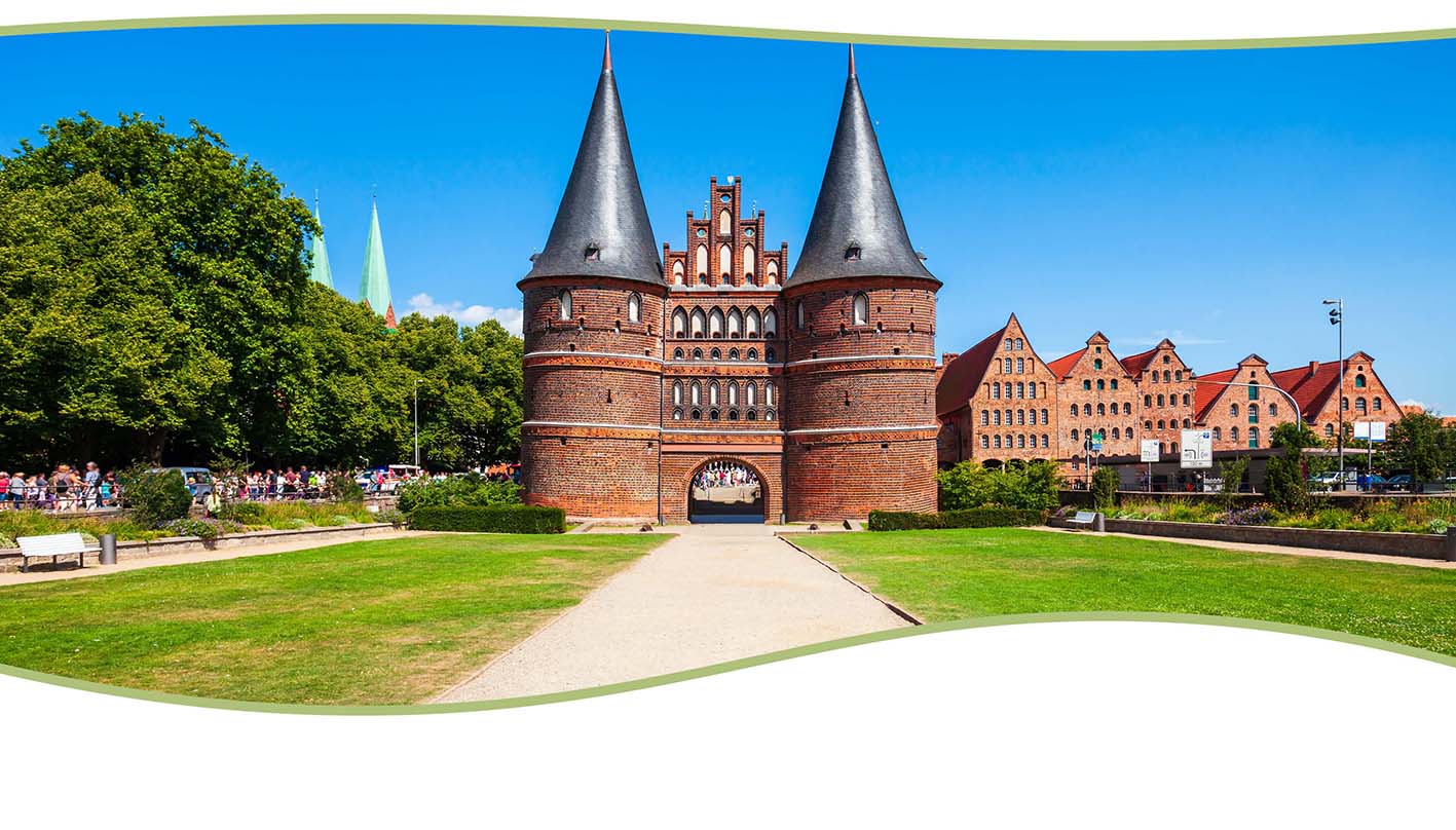 Das Holstentor in Lübeck.